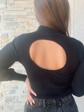 Load image into Gallery viewer, Black Sweater Bodysuit
