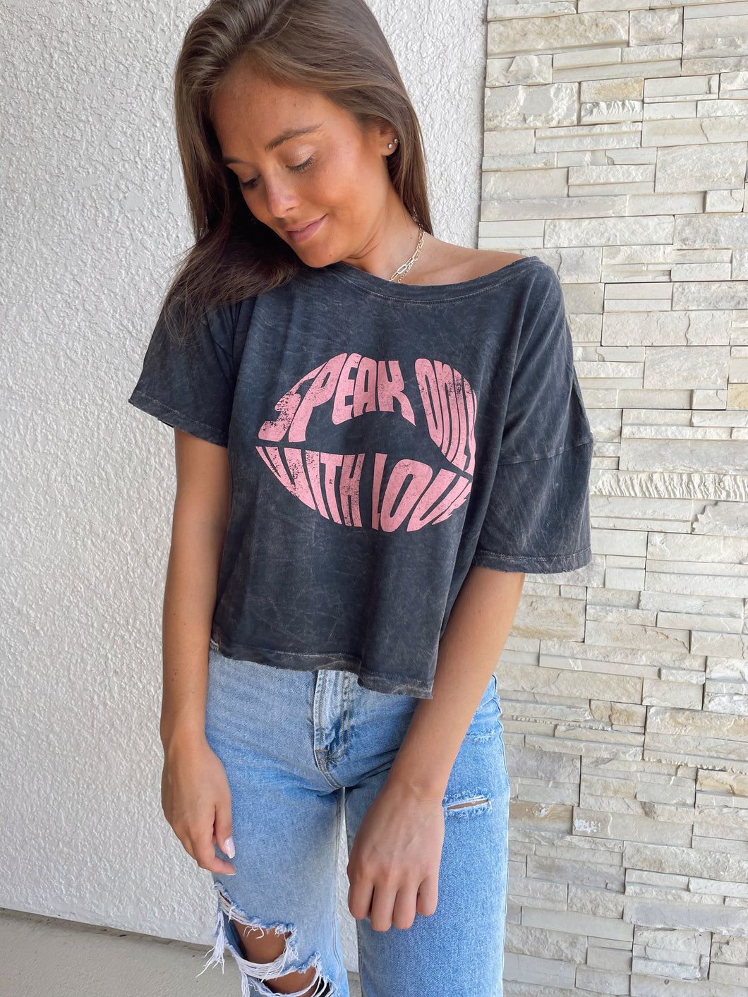 Speak Only With Love Graphic Tee