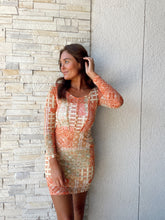 Load image into Gallery viewer, Creamsicle Mesh Dress

